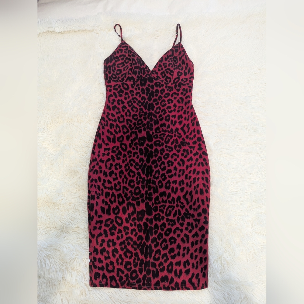 Privy Red and Black Dress